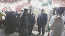 حضور رئیس دانشگاه علوم پزشکی شیراز در موکب دانشگاهیان علوم پزشکی شیراز