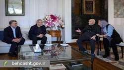 دیدار رئیس جمهور با دکتر فرخ سعیدی، از مفاخر علوم پزشکی کشور