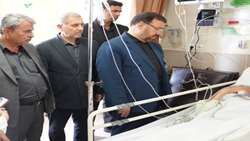 بازدید از 2 مرکز درمانی و عیادت از مجروحان حملات جنایتکارانه آمریکایی ـ صهیونی