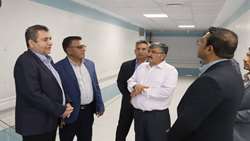 بازدید معاون بهداشت دانشگاه علوم پزشکی شیراز از پروژه در حال ساخت بیمارستان شهرستان ارسنجان