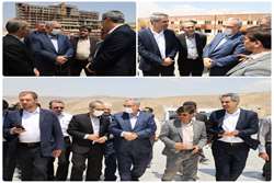 بازدید از پردیس دانشگاه علوم پزشکی شیراز و بررسی روند توسعه 2 پروژه بیمارستانی
