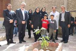 آیین کاشت نهال در مرکز خدمات جامع سلامت ابوالفضل(ع) برگزار شد