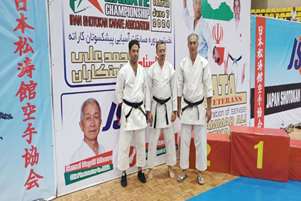 درخشش پیشکسوتان کاراته دانشگاه علوم پزشکی شیراز در مسابقات آسیایی