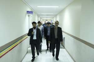 پایش خدمات بیمارستان حضرت امام جعفر صادق(ع) سعادت شهر با حضور رئیس دانشگاه علوم پزشکی شیراز