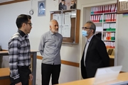 بازدید سرزده رئیس دانشگاه علوم پزشکی شیراز از مرکز بهداشت شهدای انقلاب