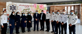 بازدید معاون درمان دانشگاه از مرکز مدیریت حوادث و فوریت های پزشکی استان فارس