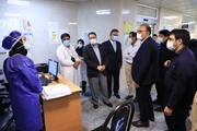 تاکید بر اولویت حفظ سلامت کارکنان در مواجهه با کروناویروس در بازدید رییس دانشگاه از بخش های اورژانس بیمارستان های شهید فقیهی و قلب الزهرا(س)