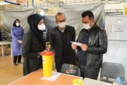 بازدید سرزده سرپرست دانشگاه علوم پزشکی شیراز از مرکز واکسیناسیون سرداران