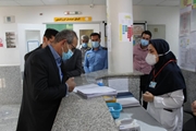 بازدید رئیس دانشگاه علوم پزشکی شیراز از خدمات بیمارستان حضرت قمر بنی هاشم(ع) بیضا در آستانه نوروز