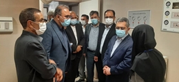 ارزیابی نحوه خدمت رسانی در بیمارستان امام خمینی(ره) استهبان با حضور معاون درمان وزارت بهداشت