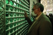 زیارت آستان احمدی در سفر وزیر بهداشت به شیراز