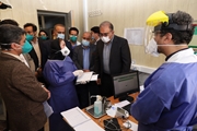 بازدید رییس دانشگاه از مرکز خدمات جامع سلامت حضرت ابوالفضل(ع) و نظارت بر روند خدمات سرپایی به مراجعان مشکوک به کروناویروس