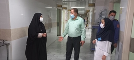 بازدید سرزده مدیر پرستاری دانشگاه علوم پزشکی شیراز از بیمارستان حضرت ولیعصر(عج) ممسنی