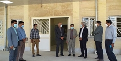 بازدید مشاور معاون توسعه مدیریت و منابع دانشگاه از پروژه در حال افتتاح مرکز درمان بستر شهدای سلامت فورگ