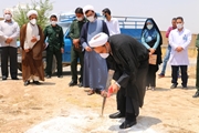 کلنگ ساخت مسجد بیمارستان حضرت فاطمه الزهرا(س) کوار به زمین زده شد