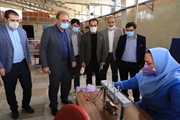 بازدید رئیس دانشگاه و هیأت همراه از کارخانه های تولید ماسک در شیراز به روایت تصویر