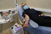 اهدای خون مسئولان و کارکنان دانشگاه علوم پزشکی شیراز همزمان با روز ملی اهدای خون