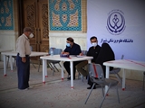 برپایی میز خدمت دانشگاه علوم پزشکی شیراز در محل برگزاری نمازجمعه شیراز