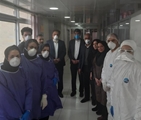 بازدید معاون هماهنگی امور عمرانی استانداری فارس از آزمایشگاه مرجع ویروس شناسی در مرکز بهداشت شهدای والفجر