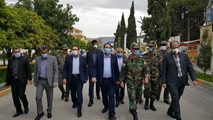 بازدید استاندار فارس از نقاهتگاه بیماران مبتلا به کرونا در مجتمع ورزشگاهی شهید آیت الله دستغیب