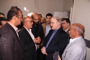 بازدید شبانه وزیر بهداشت از پروژه ساخت بیمارستان خیرساز صدیقی در گله دار