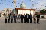 زیارت آستان مقدس حضرت شاهچراغ (ع) با حضور اعضای هیات رئیسه دانشگاه علوم پزشکی شیراز