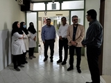 بازدید مشاور معاون بهداشت دانشگاه علوم پزشکی شیراز از مرکز خدمات جامع سلامت امام رضا(ع) شهرستان میمند