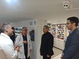 بازدید سرزده رییس دانشگاه علوم پزشکی شیراز از داروخانه‌های شبانه‌روزی سطح شهر، در روز اربعین