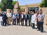 بازدید مشاور عالی رئیس دانشگاه علوم پزشکی شیراز از روند خدمات رسانی در اردوی جهادی سلامت محور «تل بیضا»