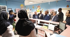 بازدید استاندار فارس و مشاور عالی رئیس دانشگاه علوم پزشکی شیراز از 2 بیمارستان شیراز در نخستین دقایق تحویل سال نو