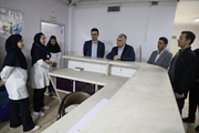 بازدید معاون درمان دانشگاه علوم پزشکی شیراز از روند ارائه خدمات درمانی در یکی از بیمارستان‌های شیراز