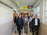 بازدید معاون توسعه مدیریت و منابع دانشگاه علوم پزشکی شیراز از روند پیشرفت پروژه های عمرانی در یکی از بیمارستان‌های شیراز