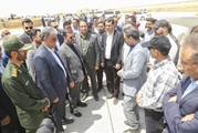 بازدید استاندار فارس از روند ساخت بیمارستان ۶۴ تختخوابی حضرت ولیعصر (عج) شهرستان خرم‌بید
