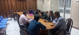 نشست مشترک کارشناسان بهداشت محیط شهرستان کوه چنار با مسئول آبفا استان