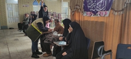 برگزاری اردوی جهادی بسیج جامعه پزشکی بیمارستان نمازی در حسینیه حضرت علی ابن ابی طالب شیراز