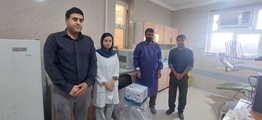 اهدای دستگاه آمالگاماتور به بخش دندانپزشکی مرکز خدمات جامع سلامت وراوی به یاد مرحوم عباس ایزدی